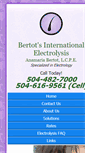 Mobile Screenshot of bertotsinternationalelectrolysis.com